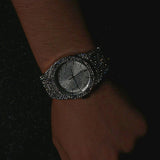 Gang Silver Iced Out Watch