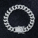 13MM Cuban Bracelet Bileklik Silver