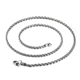 Rope Chain Silver (Paslanmaz Çelik)